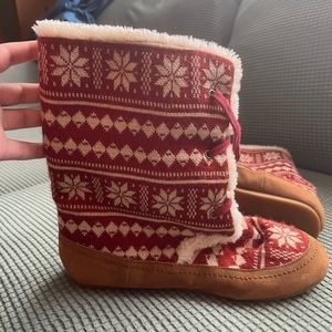 Lucky Brand Gwendi Fair Isle slipper boots